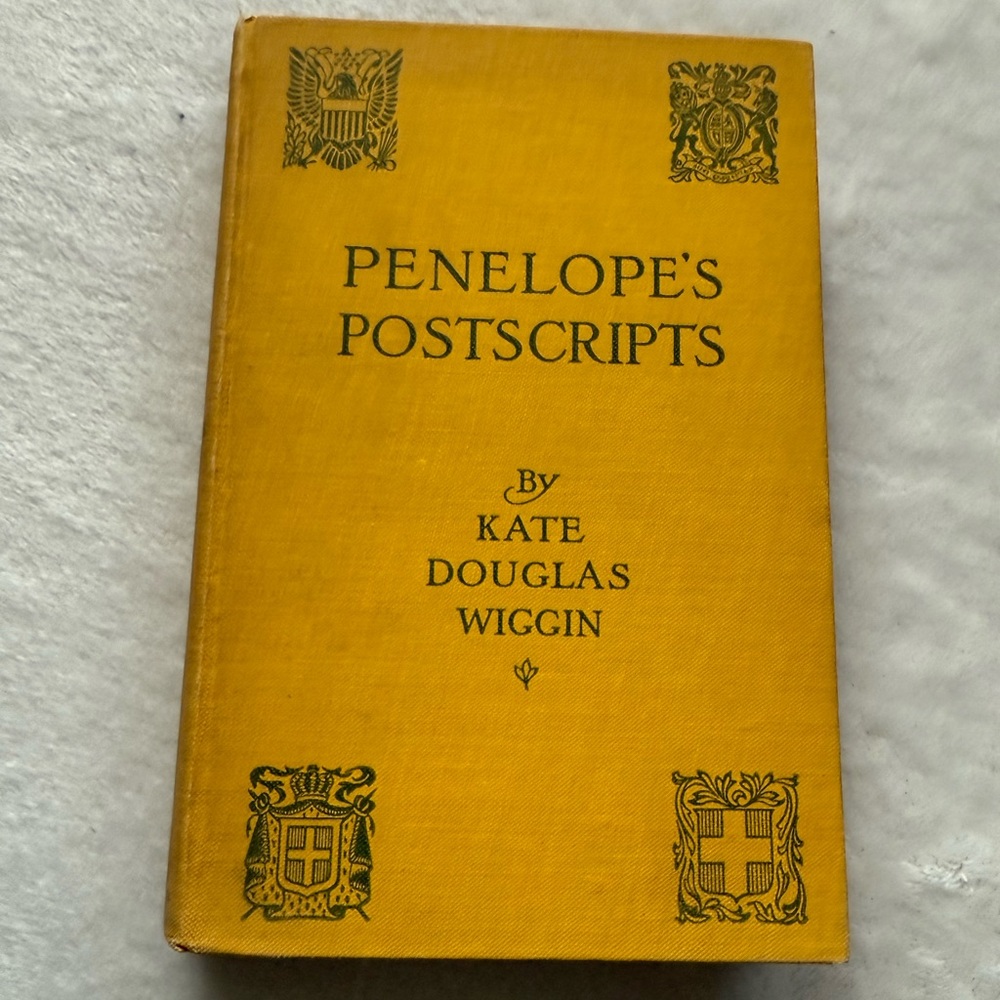 Yellow Hardcover Book 'Penelope's Postscripts'